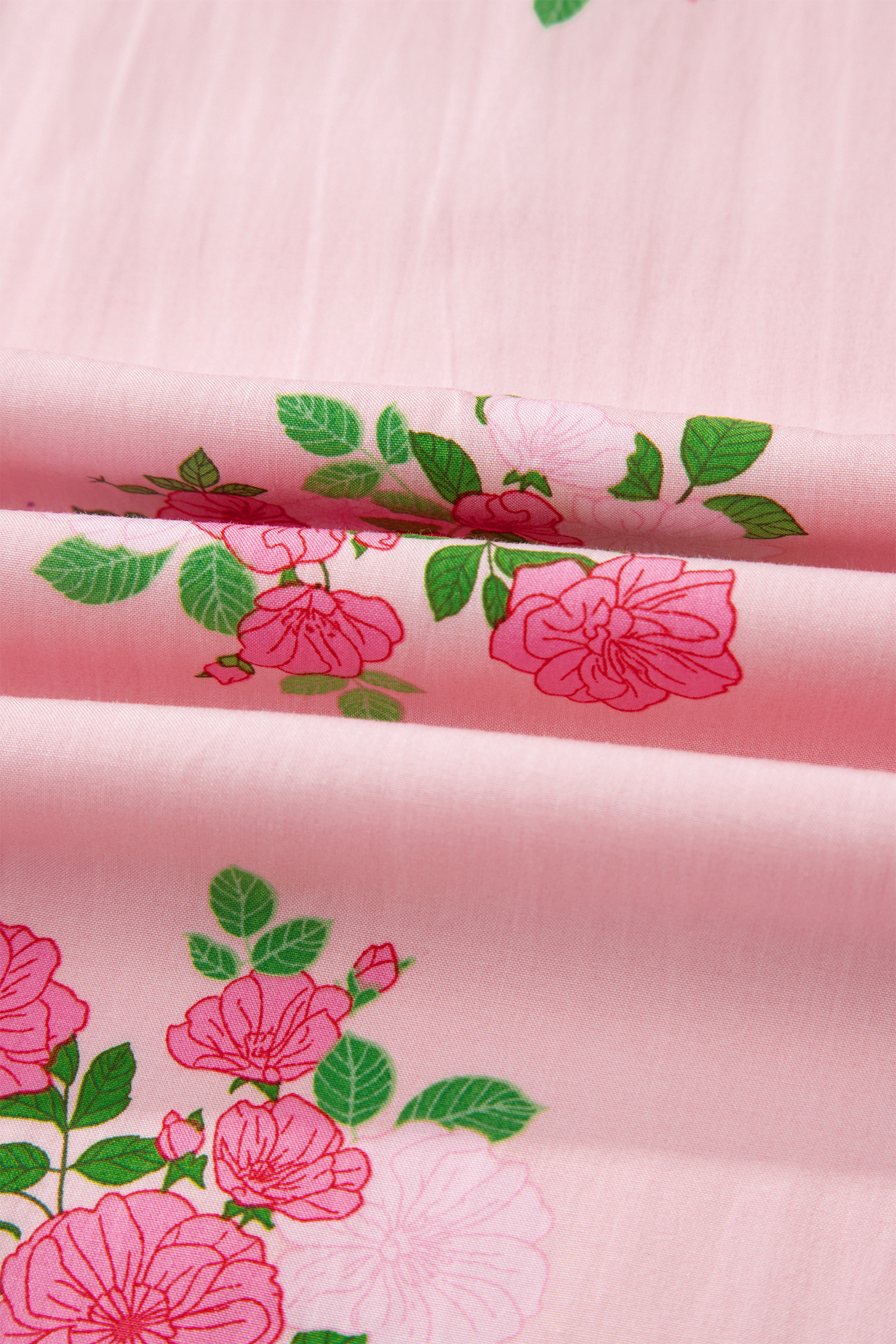 Pink Notched Neck Flutter Short Sleeve Floral Print Maxi Dress - Image 17