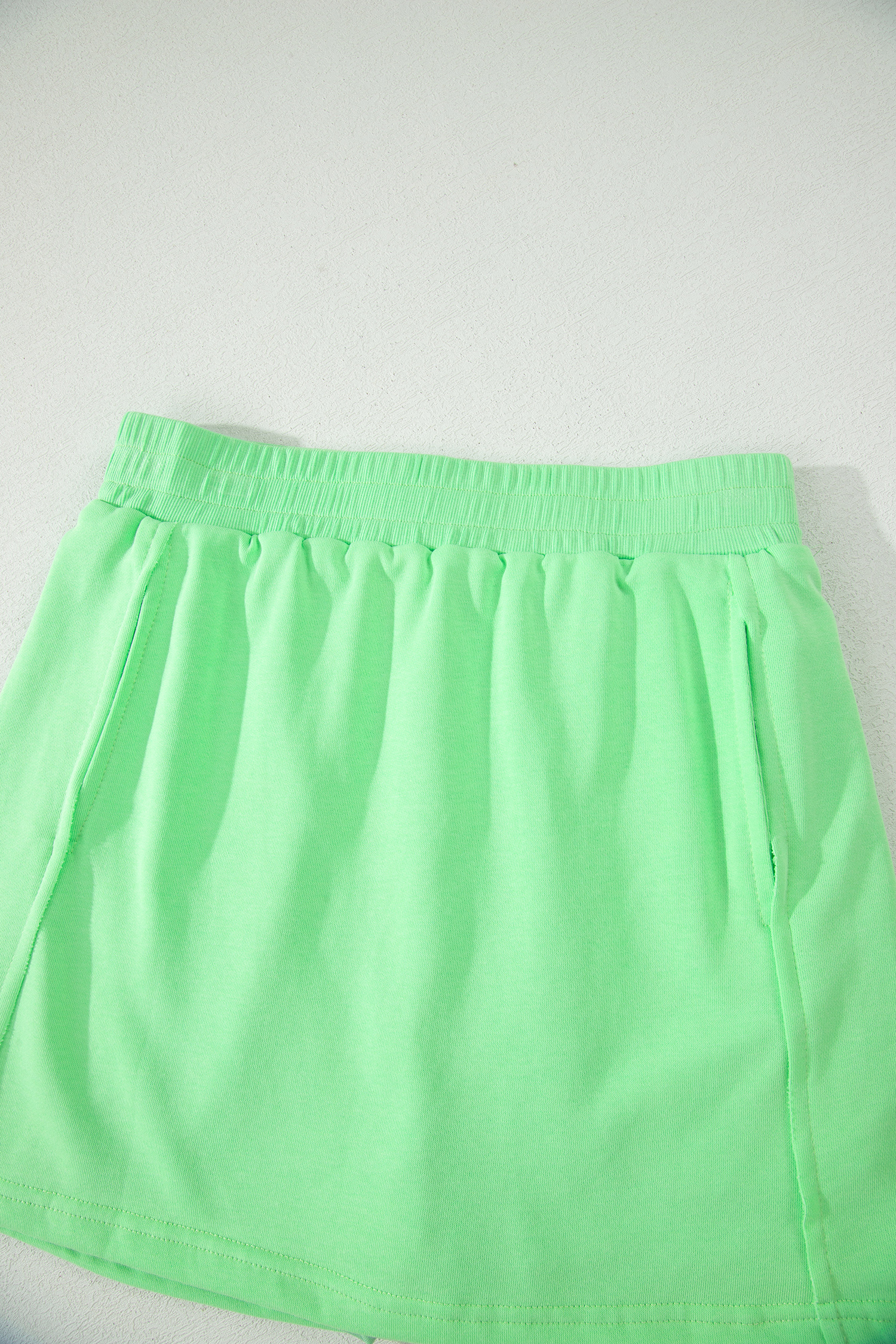 Green Slim Tank Top Elastic Waist Mini Skort 2pcs Outfit - Image 10
