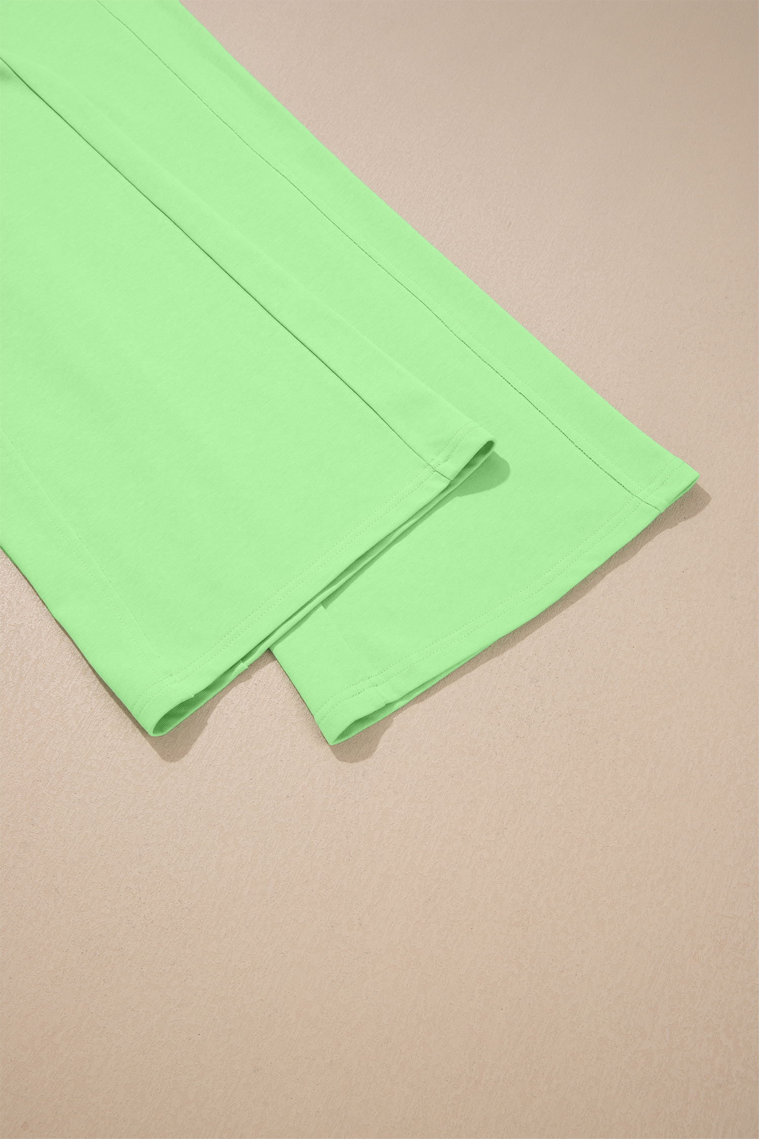 Green Solid Cover Oversize Tee Pocketed Casual Pants 2pcs Outfit - Image 10
